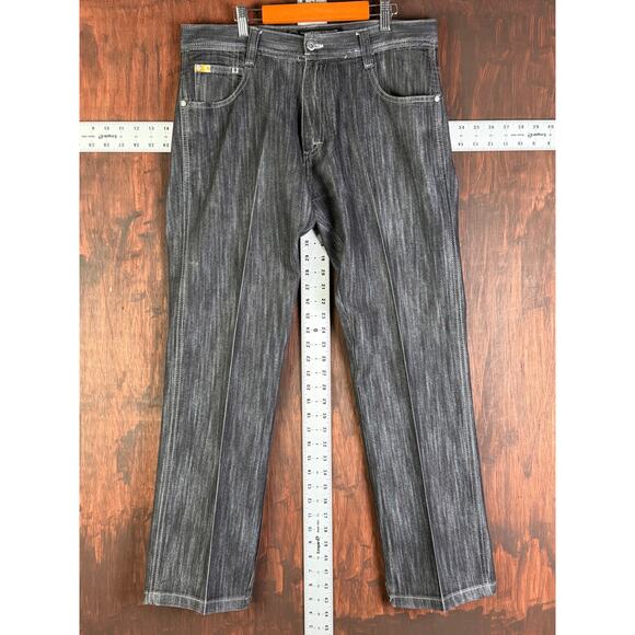 Southpole 8180 Straight Leg Denim Jean Pants Skater Hip Hop Y2K Black Men 34 EUC - Picture 2 of 9